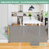 55 Inch Retractable Dog Gate Outdoor Scratch-Resistant Mesh Baby Gate