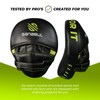 Essential Curved Punch Mitts - Color: Black/Green