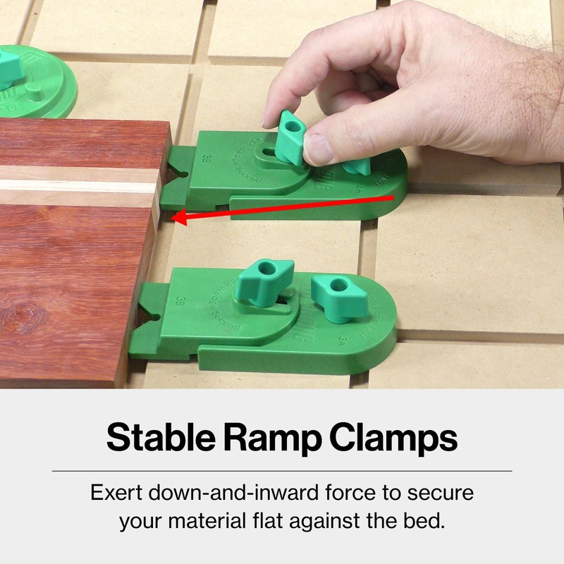 Micro Jig MatchFit CNC Clamping Kit with Easy One-Handed Operation,