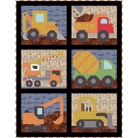 Riley Blake Vintage Caterpillar Collection, Premium Quilting Fabric, Perfect for Quilting, Crafting, Sewing Projects and More… (Construction Crew Quilt Pattern)