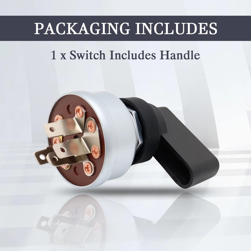 Switch Includes Handle Compatible with Miller Welder Starter Ignition Switch