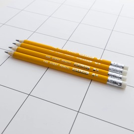 BAZIC Pencil Wood Pre-Sharpened #2 HB Jumbo Pencils, Latex Free Eraser, Premium Wood Pre Sharpened Yellow Pencils for School Office (4/Pack), 24-Packs