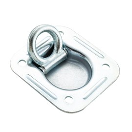 WellMade 4-7/16" Recessed D Ring Tie Down Anchors for Trailers, Trucks, Pickup, Heavy Duty Trailer Accessory, 1666 lb. Weight Capacity (6 Pack,Screws Not Included)