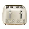 Oster 4-Slice Toaster with Extra Wide Slots, Bagel Toaster, Oat