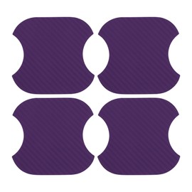 TUCKBOLD Car Magnet Car Door Handle Scratch Protector 91x93mm Anti-Scratches| Door Handle Protective Film Fiber Purple 4 Pcs