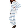 LAMISSCHE Oversized Womens Lounge Set Striped Sweater Set Long Sleeve