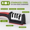 Professional 4-in-1 Knife Sharpener with Tungsten Steel & Ceramic Slots,