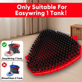 2 Pack Upgraded Spin Mop Replace Head Compatible with O Cedar EasyWring 1 Tank, Strong Cleaning Power-Scrub Brush Replacement Scrubber Head Great for Kitchen, Deck, Bathroom, Shower, Hard Floor