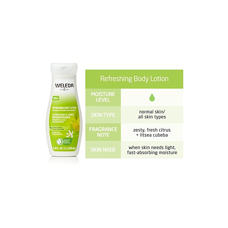 Weleda | Loción corporal refrescante de cítricos | 6.8 Onzas