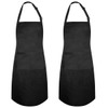 cactusgirl 2 Pack Adjustable Cotton Apron Cooking Apron Kitchen Apron