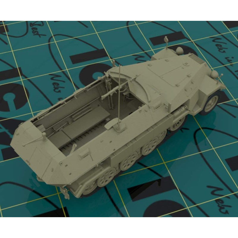 ICM 35103 Sd.Kfz.251/1 AUSF.A with German Infantry Model Kit, Grey,