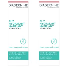 Diadermine Day Cream PH7 - Day Moisturising Mat - 50 ml Charge of 2