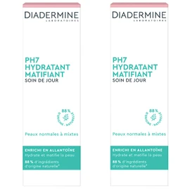 Diadermine Day Cream PH7 - Day Moisturising Mat - 50 ml Charge of 2