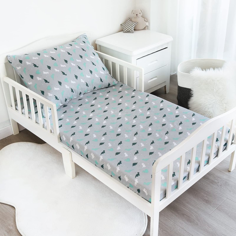 SPRINGSPIRIT 2-Piece Toddler Sheet Set Microfiber, Toddler Bedding Set Includes