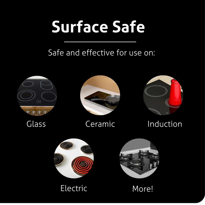 Therapy Glass Cooktop Cleaner Bundle with Microfiber Cloth - Glass