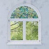 PROTINT WINDOWS Precut Orchid Decorative Arched Window Film, Self Static