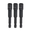 sourcing map 3Pcs Magnetic Nut Driver 1/4" x 1/4" Quick