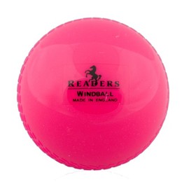 Readers Windball practice cricket ball - bulk discounts (Pink - junior, 6 ball pack)