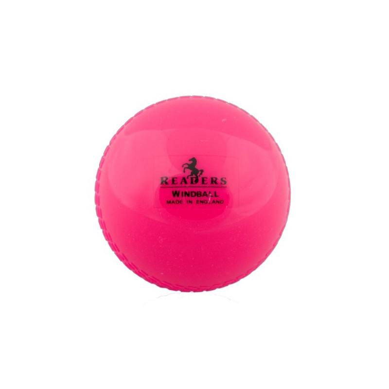 Readers Windball practice cricket ball - bulk discounts (Pink -