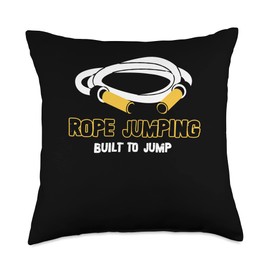 Rope Jumping Built To Jump | Rope Skipping | Jump Rope Throw Pillow