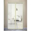 Magnetic Striped Entryway Mosquito Screen Door - Beige 100x200cm