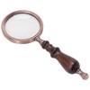 10X Metal Retro Reading Magnifying Glass Elderly Handheld Magnifier with
