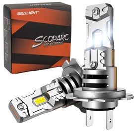 SEALIGHT H7 Fog light Combo, 1:1 Size, Super Bright Cool White Light Bulbs, Pack of 2