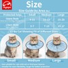 Agape Comfortable Cat Cone - Lightweight Soft Recovery Collar for