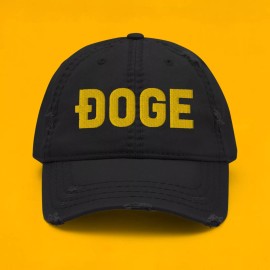 deadstocksupplyshop DOGE Dogecoin Miner Crypto HODL Embroidered Distressed Dad Hat