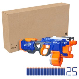Nerf HyperFire Motorized Elite Blaster, 25-Dart Drum, Fires Up to 5 Darts Per Second, Includes 25 Official Elite Darts (Amazon Exclusive)
