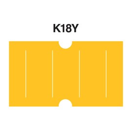 Yellow Labels to fit Avery Dennison®/ Sato® M1 "Mighty One" Price Guns 16 Pack (Free Ink roll Included)