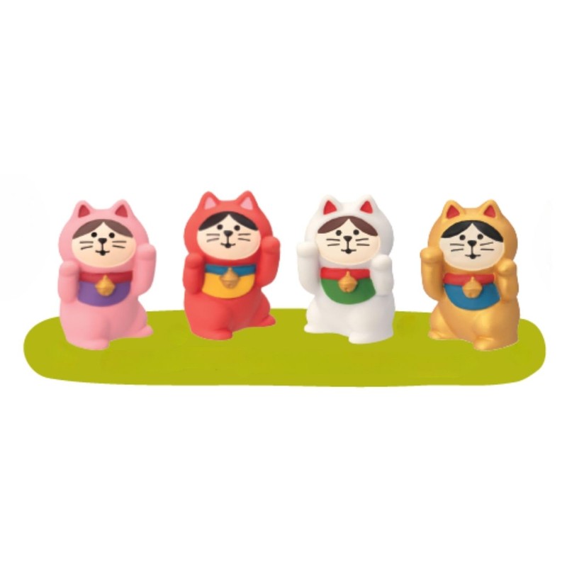 Deco Corporation Concombre ZCB-35257 Dancing Maneki Neko Red Lucky Lucky