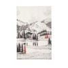 Coucke Mountain Landscape Printed Linen Tea Towel