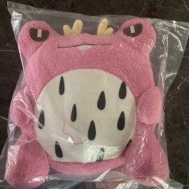 Youtazhiui Pink Frog Plush Pillow Room Decor Plush Toy Cute Plush Toy Gift for Kids 9 in