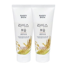 Happy Bath Happy Bath Happy Bath Rice Moisturizing Cleansing Foam 200g x2 / 해피바스 해피바스 해피바스 라이스 보습 클렌징폼 200g x2