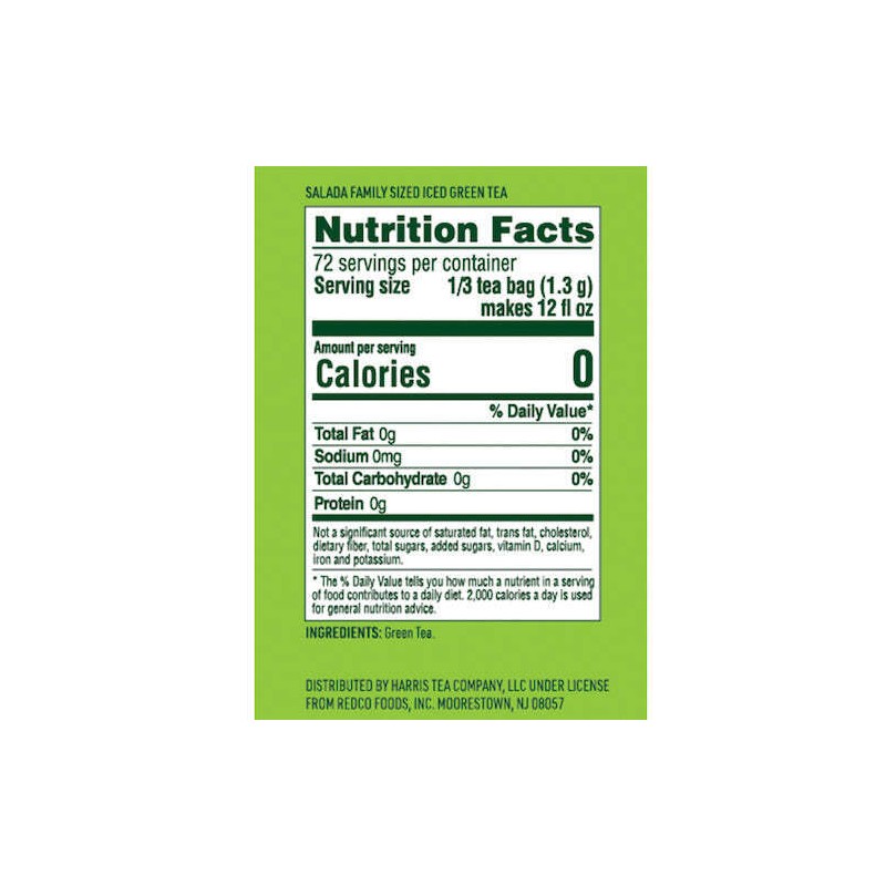 Salada Green Tea For Iced Tea - Family Size Tea