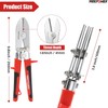 MAXPOWER Sheet Metal Hand Seamer, 5-Blade Pipe Crimper & 3"