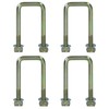 4 Pack M10 40mm x 88mm U-Bolt N-Bolt for Trailers