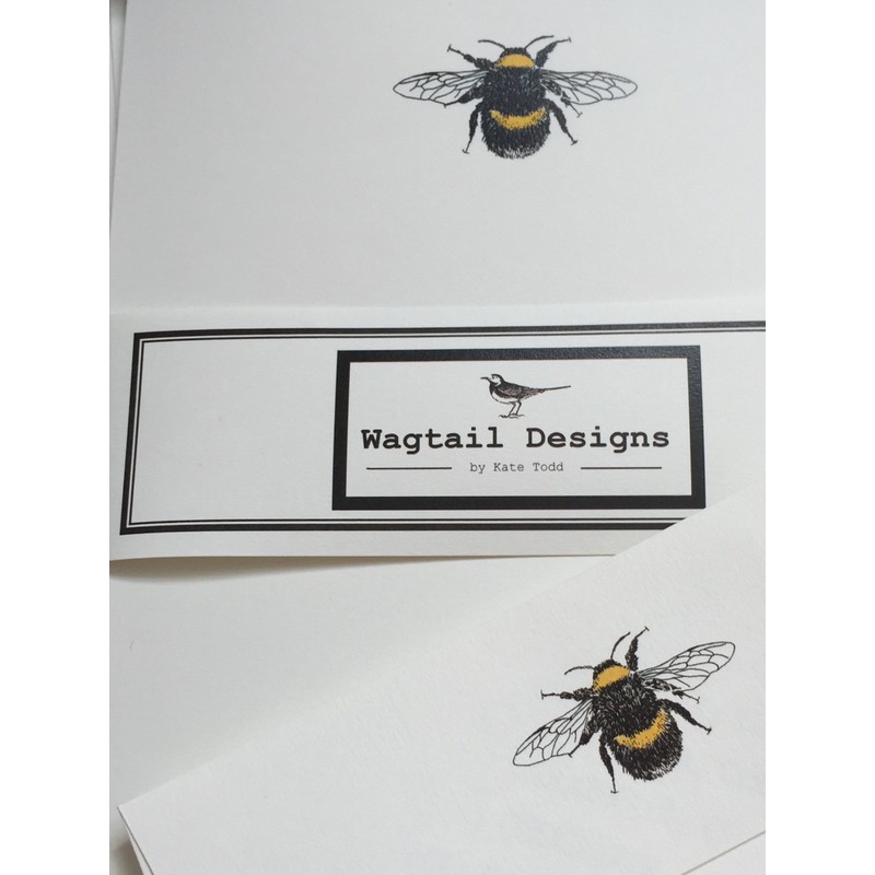 Wagtail Designs Writing Paper Gift Set with a Bumble Bee