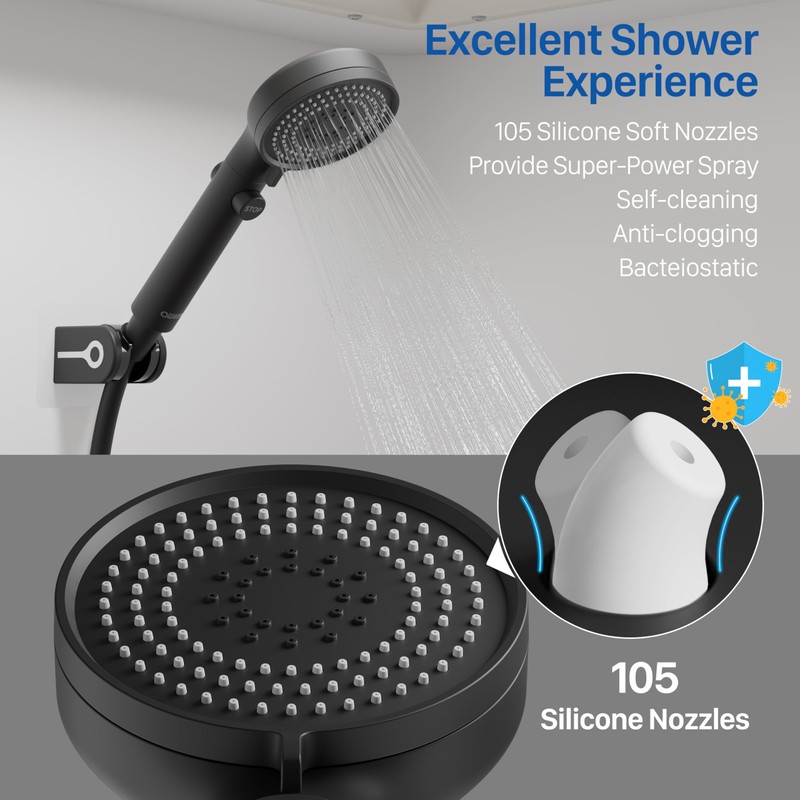 RV Shower Head with Hose, High Pressure Shower Head with