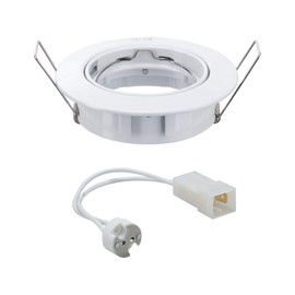 Paulmann 17953 Premium Recessed Light swiveling max 50W 12V GU5,3 83mm White alu zinc
