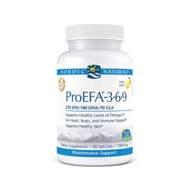 Nordic Naturals ProEFA 3-6-9, Lemon Flavor - 90 Soft Gels - 565 mg Omega-3 - EPA & DHA with Added GLA - Healthy Skin & Joints, Cognition, Positive Mood - Non-GMO - 45 Servings