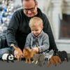 12PCS Mini Forest Animals Figures Toy Simulation Forest Animals Figurines