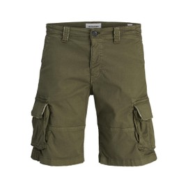 JACK & JONES Men's Jpstcole Sebastian Cargo Short Mid Sn, Olive Night, S