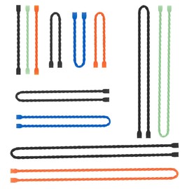 Original Reusable Silicone Twist Ties for Cable Management Ties, 12 Pack, Computer Wire Organizer, Electric Cord Organizers, Appliance Cord Wrap, Silicone Cable Ties for Cords, Night Fishing Gear