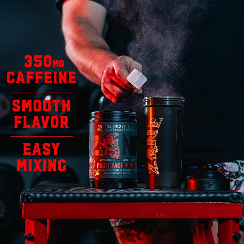 Zone Pre-Workout Powder, Fruit Punch, 30 Servings