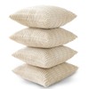 Sungeek Set of 4 Soft Corduroy Decorative Cushion Covers 45x45cm