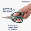 Westcott Titanium-Bonded Soft Handle Kitchen Shears for Herbs, Teal -