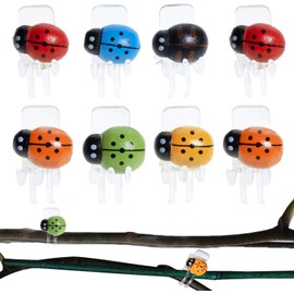 BEADNOVA Clips para Orquídeas 30 Piezas Clips de Plantas Mariquita Clips de Soporte para Orquídeas Clips para Enredaderas Clips para Plantas para Soporte de Flores Orquídeas Enredaderas (Color Mixto