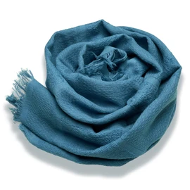Tafura Senshu Towel, Towel Muffler, 13.6 x 51.2 inches (34.5 x 130 cm), Made in Japan, 100% Cotton, Water Absorbent, 3D Roll, Washable, For Couples, Present, Gift, Chigusa Color, Blue